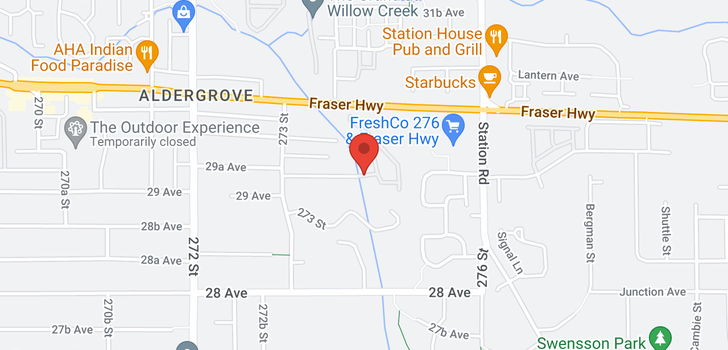 map of 22 27435 29A AVENUE
